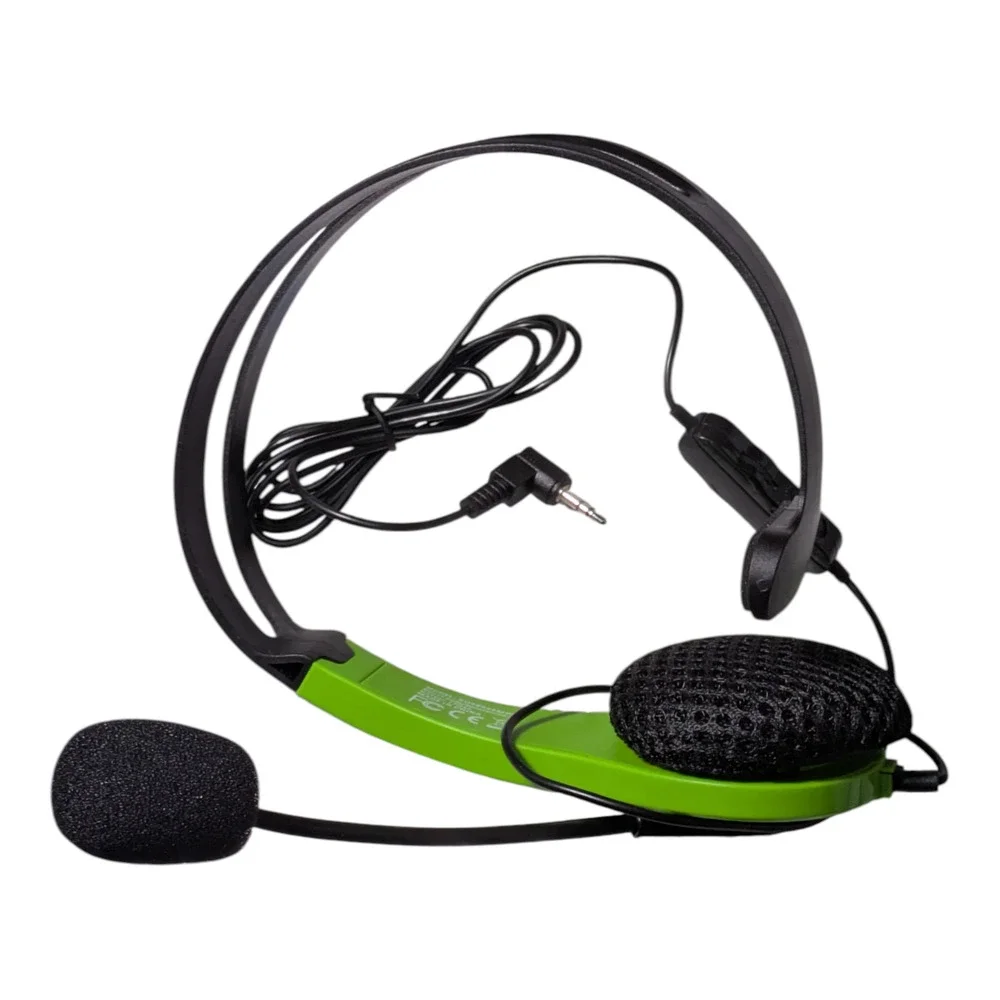 Xbox 360 Wired Chat Headset Designed For The Gaming Console with Manual